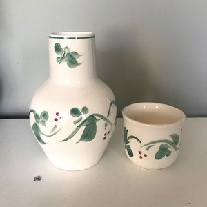 Bedside Carafe & Cup - Pottery by Levine Inc.